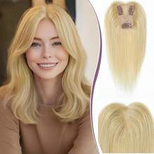 8 Inch Women's 360° Full Coverage Straight Hair Topper, Elegant Styling, Adds Volume, Realistic Scalp Effect - S613 - View 8