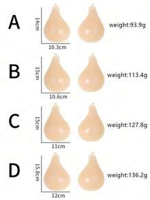 1/2pcs New Silicone Invisible Bra With Straps, Non-Slip Style Lift And Gather, Designed For Wedding Photography, Strapless Dresses, Invisible Underwear, Dresses, Travel & Vacation To Enhance Cleavage And Sexy Bust - Apricot - View 6