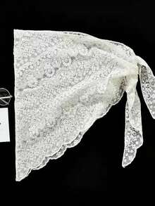 1件装女士蕾丝围裙裙，新款多层半身衬裙，腰部系带遮羞裙 - 彩色 - 查看 3