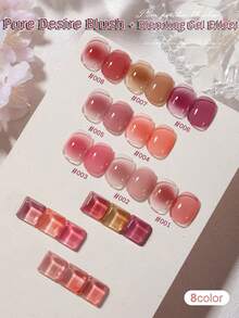 MIANEL GEL MIANEL 10ml 果冻粉系列凝胶指甲油 2026 新款 美白冰透明裸色指甲油 粉色指甲 红色指甲 美甲用品 棕色指甲 情人节美甲用品 美甲沙龙完美之选 - 彩色 - 查看 4