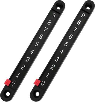 AYLIFU Scoring Board Foosball Score Counter Snooker Scorer Black 529*057inch For Standard Foosball Tables 2PCS