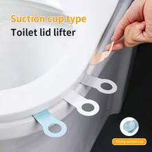 2pcs Silicone Toilet Lid Opener, Toilet Lid Lift Device, Dirt-Proof Hand Protector, Household Toilet Lift, Toilet Ring Removal Handle - Multicolor - View 2