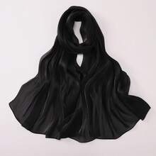 New Autumn/Winter Organza Soft Shimmery Muslim Hijab Scarf Shawl For Women - Multicolor - View 11