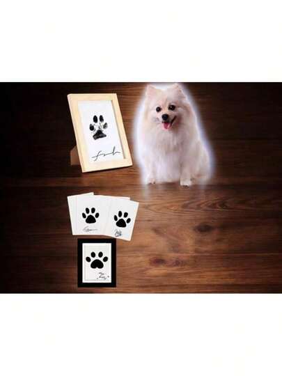 Ink-Free Paw Print Kit - Perfectly Preserve Your Pet Dog's Paw Prints, Ink-Free Pet Paw Print Pad, Suitable For Newborn Hand & Foot Print Keepsake