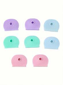 Gói 5/10/15 chiếc Vỏ chìa khóa đàn hồi silicon nhiều màu, Vỏ chìa khóa PVC chống thấm nước có mã nhận dạng, Màu sắc ngẫu nhiên Quà tặng lưu niệm Phụ kiện xe hơi trường học Dây đeo túi xách phong cách Goth Y2k dễ thương có ngăn đựng thẻ ID Phụ kiện xe hơi Móc khóa túi xách - Nhiều màu - Xem 5