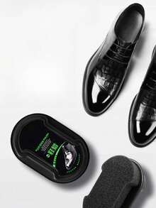1/2 Piezas Betún para Zapatos Incoloro Todo en Uno con Cepillo de Esponja, Crema de Cuidado de Zapatos Elástica Portátil para Todos los Zapatos, Patrones Enviados al Azar - Ver 7