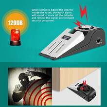 Portable Door Alarm To Protect Your Home Or Apartment Anytime, Anywhere! - Black - View 5