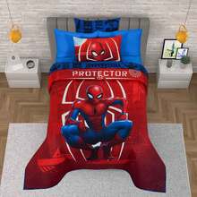 PROVIDENCIA Disney Spider Man New Double Quilt - 紅色 - 查看 4