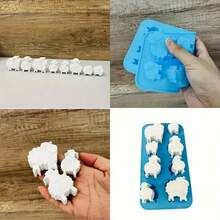 1 Khuôn kẹo silicon, khuôn sôcôla silicon hình cừu 3D cho lễ Eid Al Adha, chống dính và dễ lấy khuôn ra. Khuôn silicon này có thể dùng để làm sôcôla, kẹo, bánh nướng, bánh ngọt. Thích hợp cho lễ Eid Al Adha, Lễ Phục Sinh, Lễ Tạ Ơn. - Màu xanh lam - Xem 11
