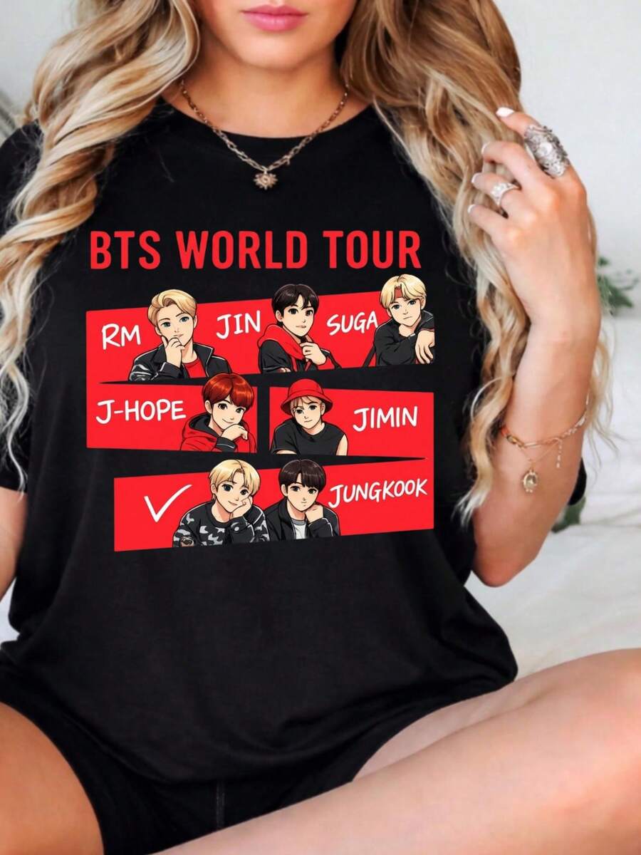 Women T-Shirts - màu đen - Xem 1