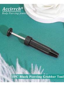 1 pieza Juego de herramientas de perforación de acero inoxidable mejorado antideslizante 14G/16G/18G/20G - Pinzas cónicas sin rosca y abrazadera de bola, insertador de aretes de fondo plano, adecuado para oreja, nariz, ombligo, labio, ceja y otras partes del Body, kit profesional de reemplazo de joyas DIY - Multicolor - Ver 11
