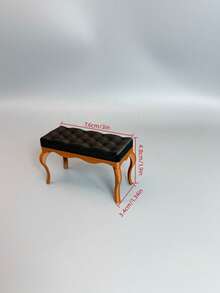 1pc Vintage Bench Model, Doll House Miniature Realistic Furniture Toy, Non-Wooden Lifelike Small Sofa Chair, Suitable For Mini Bedroom, Study, Living Room Decor, Photography Props, Model Small Bench, Best Gift For Collection And Home Decor - Multicolor - View 10