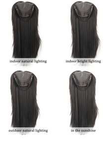 Front Lace Bangs Wig For Women, High Density Top Hairpieces To Cover White Hair And Add Volume, Invisible And No Pain Hair Extensions - Multicolor - View 10