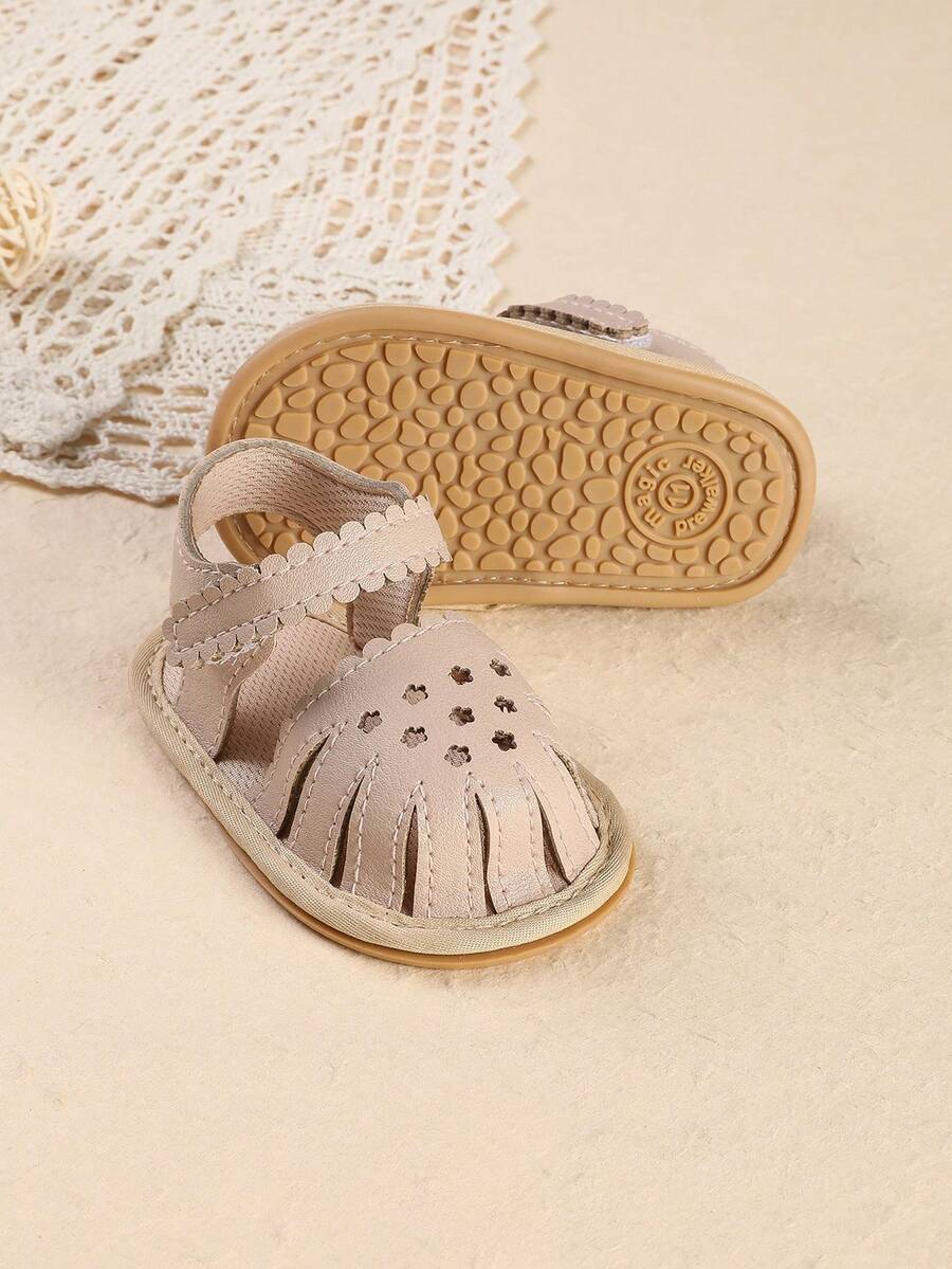 2026 Summer New Hollow-Out Closed Toe Cute Sandals For Infant Girls, Soft Bottom