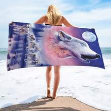 1pc Bestselling Dark Grim Reaper Beach Towel, Ins Style, Essential For Fashionable Men Photo Shoots, Quick-Drying - Hju-64 - View 2