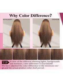 200% Ultra High Density Wear And Go Glueless Straight Wig - 13x4 HD Lace Front Human Blended Hair, Pre-Plucked & Pre-Cut Drawstring Wig , Beginner Friendly, No Glue & Ready To Wear - Brown - View 3