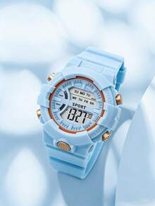 Cette montre de sport numérique 2026 nouvelle génération est dotée d'un rétroéclairage LED, d'un chronomètre et de fonctions d'alarme. Elle convient aux adolescents et aux garçons. C'est une montre cadeau parfaite. - Multicolore - Voir 3