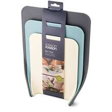 Joseph Joseph 60122 Nest Chop - Juego de tablas de cortar plástico 33 x 25 4 cm 3 unidades - Gris - Ver 2
