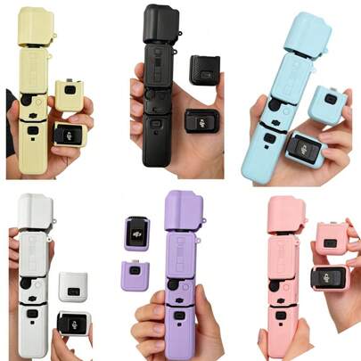 Bộ 5 món bảo vệ silicon cao cấp cho Osmo Pocket 3 | Nắp ống kính + Nắp bảo vệ micro không dây - Bộ bảo vệ toàn diện cho Osmo Pocket 3: Vỏ silicon, nắp ống kính & bảo vệ micro