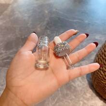 Glass Dropper Bottle With Crystal Decor, Mini Essential Oil Dropper Bottle, Transparent Glass Bottle For DIY Cosmetics, Perfume, Liquid Samples, Essential Oil Dispenser, Dropper Bottle, Cosmetic Travel Container Set, Liquid Storage, Suitable For Cosmetics, Perfume, Essential Oils - View 6