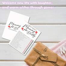 Trò chơi tiệc mừng em bé sắp chào đời, Thẻ trò chơi "Ai là mẹ hay bố?" - Đồ dùng vui nhộn cho bữa tiệc mừng em bé - Phù hợp cho cả bé gái và bé trai. - Xem 3