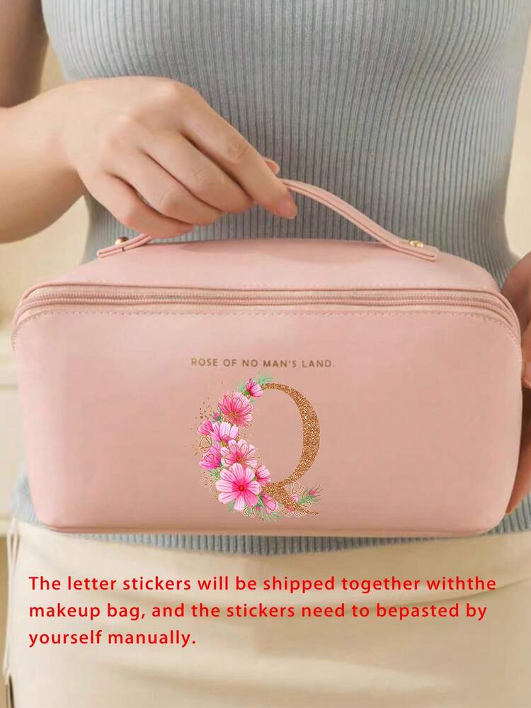 1个多功能收纳包，PU皮革化妆包，大容量化妆包，旅行化妆包，护肤包，洗漱包，送给朋友和老师的旅行必备品，家居装饰，浴室，客厅，卧室装饰，珠宝收纳包，唇彩收纳包，指甲油收纳包，化妆品收纳盒，方便携带（1个），圣诞节假日礼物，波西米亚风格，数量有限，防水PU皮革化妆包 - 查看 24