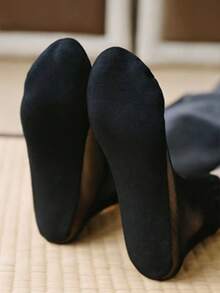 5 Pairs 's Mesh Lace Spring/Summer Ankle Socks - Black - View 3