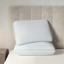 Sweetnight - Almohadas refrescantes para Cama King Paquete de 2 Almohadas de Espuma viscoelástica Almohadas de Cama fría Lavables con Funda extraíble de Hielo Sedoso de 19 x 35 Pulgadas - Azul - Ver 5