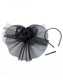 1 pieza Sombrero mini elegante, estilo Kentucky Derby, adecuado para fiestas de té de damas, bodas, Halloween, eventos de la iglesia, sombrero de copa, fiesta rave, accesorios de Halloween, futura novia, sombrero de copa mini, sombrero mini, regalo, verano, playa - Multicolor - Ver 8