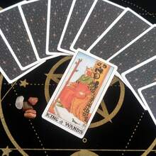 Juego de cartas de Tarot clásico talla grande vendido, entretenimiento de ocio, reunión familiar, juego de cartas de vacaciones, actividad de fiesta - Azul - Ver 4