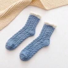 6 Pairs Of Warm Fuzzy Socks: Indoor Lounge Soft Cozy Ankle Like A Gentle Hug For Your Feet! Plush Fashion Ankle Socks - Super Comfortable Ladies' Socks. - 6雙混色 - 查看 10