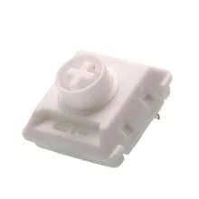 50g White Rain Mini Linear Low Profile Mechanical Keyboard Switch, Hot-Swappable, Pre-Lubricated, Full POM Material - View 5