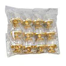 1/12 hộp kẹo tròn bằng nhựa trong suốt, hộp quà cưới tự làm, khay kẹo tiệc, hộp đựng bánh ngọt và đồ ăn nhẹ, trang trí bàn tiệc cưới. - Bạc - Xem 12