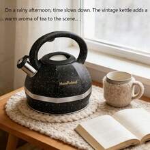 Haus Roland Hausroland 3升不锈钢鸣笛水壶，适用于燃气灶、电炉和电磁炉。 - 查看 8