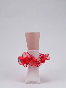 1双婴儿/幼儿/儿童荷叶边公主芭蕾舞袜，适合婴儿/幼儿/儿童 - 彩色 - 查看 5