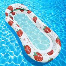 1/2pcs Inflatable Pool Float, Sunbathing Lounger, Beach Sunbathing Raft, Fine Mesh Design Ensures Full Water Immersion, 4pcs Durable PVC Material, River/Lake Floating Mat With Built-In Pillow, Inflatable Water Hammock, Sofa, Floating Chair Raft, Adult Men Summer Water Party Entertainment Leisure Holiday Private Pool Lounge - Multiple Styles - View 19