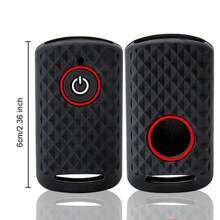 Llavero para XMax 125 250 309 300 400 Tricity 2020 2021 2022 NMAX 125 Tmax Tech Max, funda de silicona para llave remota - negro - Ver 6