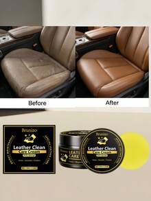 3-In-1 Leather Care Cream, Household & Automotive Leather Cleaner, Conditioner And Protectant - Solid State - View 1