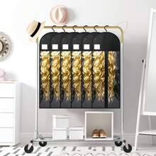 6-Pack Extra Long Wig Storage Bags With Hanger For Travel & Closet - 02 Black 12PCS - View 3