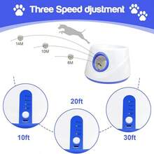 New Automatic Dog Ball Launcher, Upgraded Interactive Dog Ball Thrower, Suitable For Small Dogs, Distance Adjustable Mental Stimulation Dog Toy, Equipped With 3 Durable Etpu Balls 2.2 Inches (About 5.6 Centimeters) - Multicolor - View 10