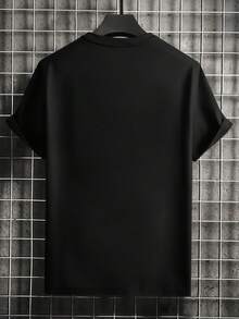 This Is A Personalized T-Shirt Full Of American Street Hip-Hop And Graffiti Art,Casual Women's T-Shirt,100% Cotton T-Shirt, Slight Elasticity, Round Neck,Lightweight, Breathable, Comfortable, Perfect Suitable For Daily And Outdoor Wear, Local Delivery - màu đen - Xem 2