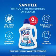 (2 Pack) Laundry Sanitizer Additive, Laundry Detergent Additive, 0% Bleach, Crisp Linen Scent, 90 Oz - 2 Pack - View 6