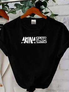 Women T-Shirt Print JDM Drift Legends Akina Speed Starts T Shirt Long Or Short Sleeves - 黑色 - 查看 6