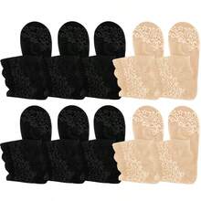 1/5/10双装女士蕾丝高品质春夏薄款透明性感柔软透气短袜 - 彩色 - 查看 11