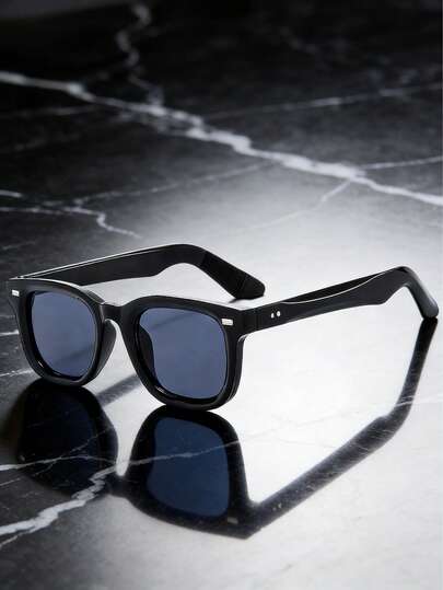 1副椭圆形小框时尚眼镜，简约时尚复古男士款（适合驾驶、旅行、休闲、户外运动、日常佩戴）