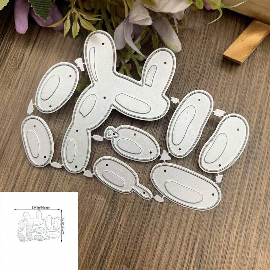 Ensemble de moules pour la confection de cartes, comprenant des mini-moules de découpe en métal en forme de fourmi, des moules pour cartes de vœux, des moules pour bénédictions d'anniversaire, des modèles de gaufrage, convenant pour le scrapbooking DIY, les décorations de mariage, les cartes d'anniversaire et autres artisanat fait main - argent - Voir 1
