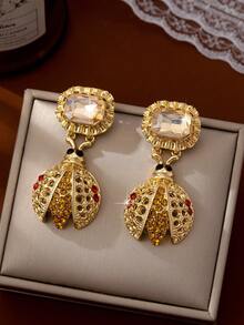 1 Pair Fashionable Luxury Versatile Insect Design Earrings For Women - Multicolor - View 4