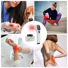 Handheld Device 12pcs 650nm And 2pcs 808nm Lamps For Men And Women Neck Shoulder Back Arm, Leg Joints, Also For Pets - White - View 5