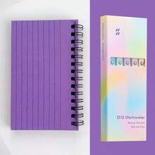 Tear-Off Notepad, Spiral Notebook, Word Notebook + 5pcs Ombre Black Ballpoint Pens - Multicolor - View 8