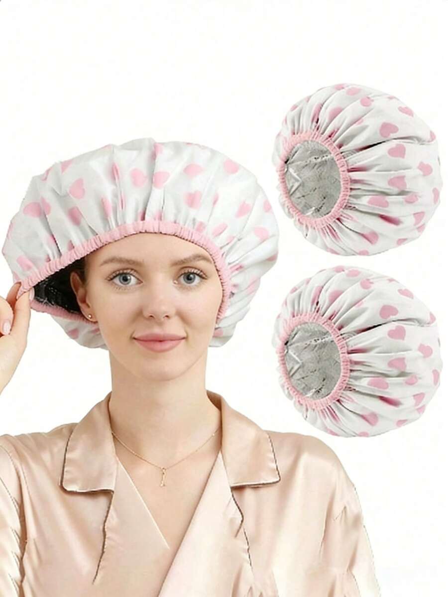 2 mũ ủ nhiệt, thích hợp để ủ tóc sâu, làm bằng giấy bạc, dùng tại nhà và salon, dụng cụ nhuộm tóc và ủ dầu nóng, thích hợp cho mùa hè, đi biển, làm mũ, kỳ nghỉ, du lịch. - Nhiều màu - Xem 1